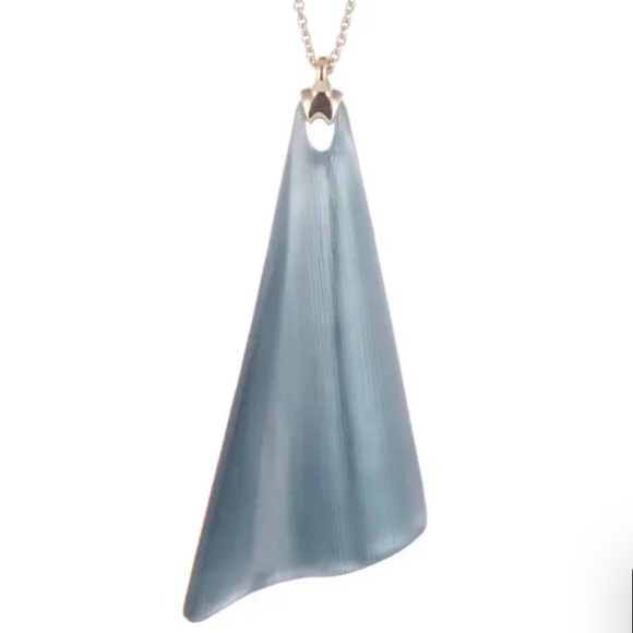 ALEXIS BITTAR Wavy Fan Pendant Necklace 195$ - Picture 5 of 9